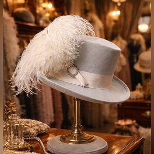 Vintage 1940-1950 100% Wool Hat